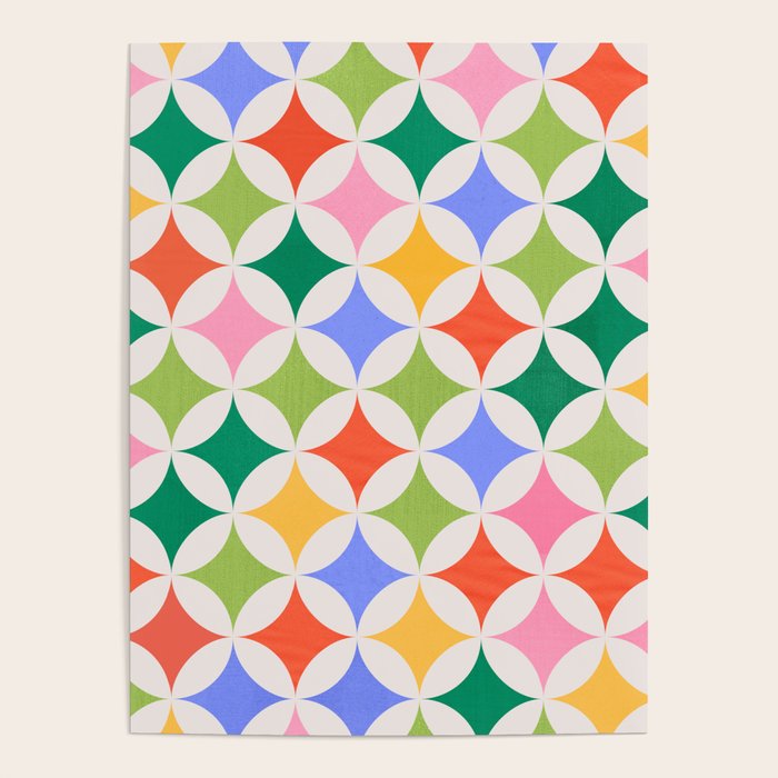 Festive Geometry Pattern Poster Gallery Image 1