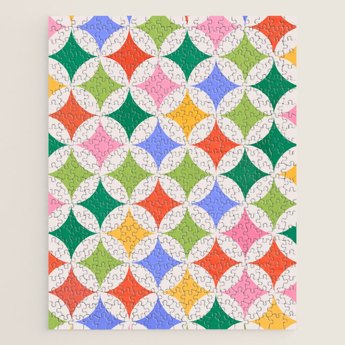 Festive Geometry Pattern Jigsaw Puzzle Gallery Image 1