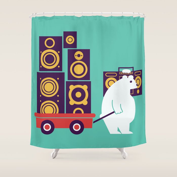 Ready to Jam Shower Curtain Gallery Image 1