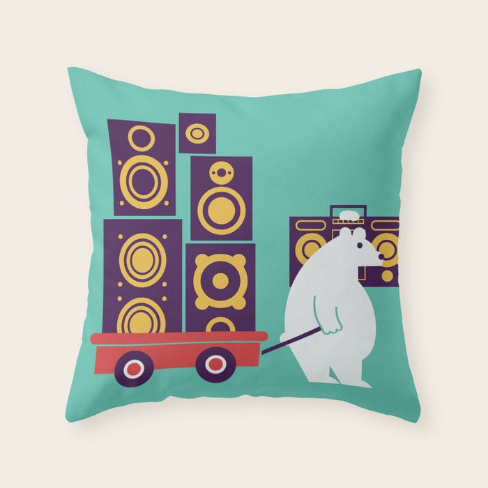 Ready to Jam Throw Pillow Gallery Image 1