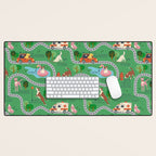Fursics Cute Dog Park Physics Learning Pattern by Carrie Cantwell Educational STEM Playmat Design Desk Mat Gallery Image 1