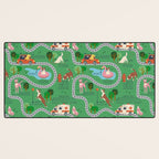Fursics Cute Dog Park Physics Learning Pattern by Carrie Cantwell Educational STEM Playmat Design Desk Mat Gallery Image 3