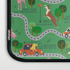 Fursics Cute Dog Park Physics Learning Pattern by Carrie Cantwell Educational STEM Playmat Design Laptop Sleeve Gallery Image 3