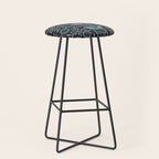 Tropical pattern black Stool Gallery Image 1