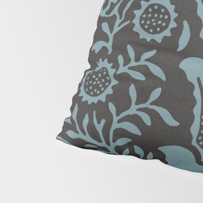Tropical pattern black Pillow Sham Gallery Image 4