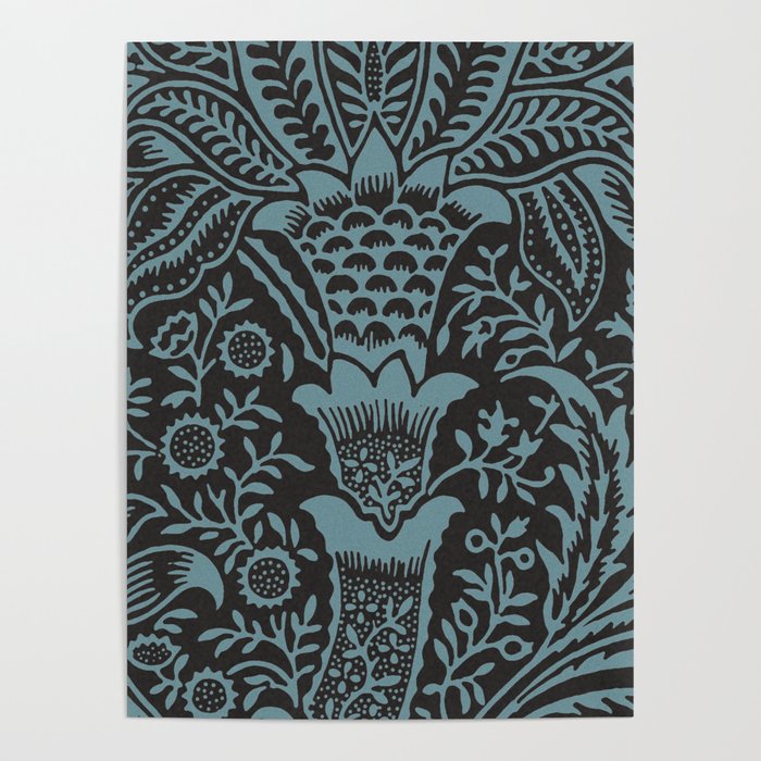Tropical pattern black Poster Gallery Image 4