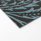 Tropical pattern black Welcome Mat Gallery Image 2