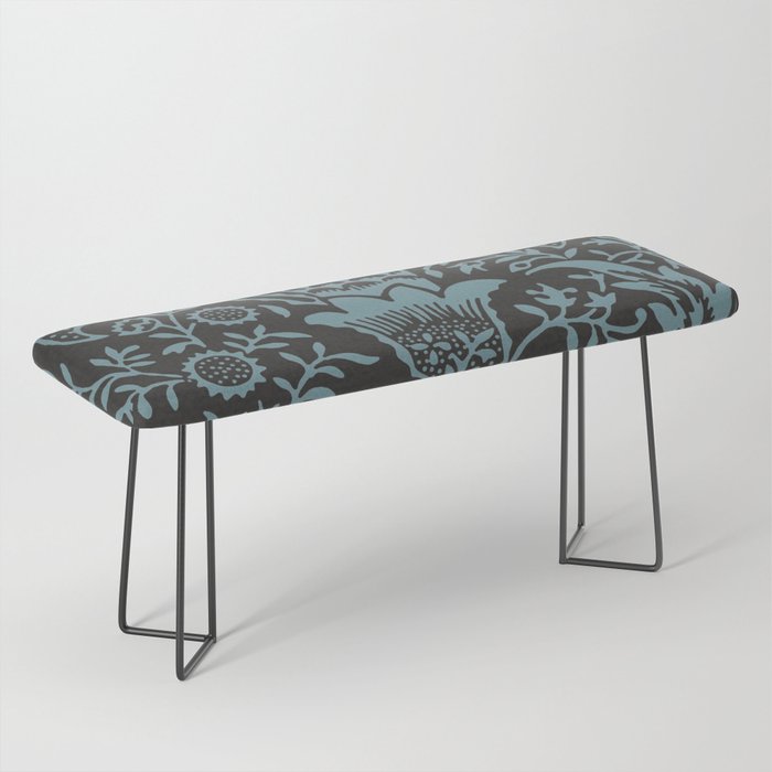 Tropical pattern black Bench Gallery Image 1