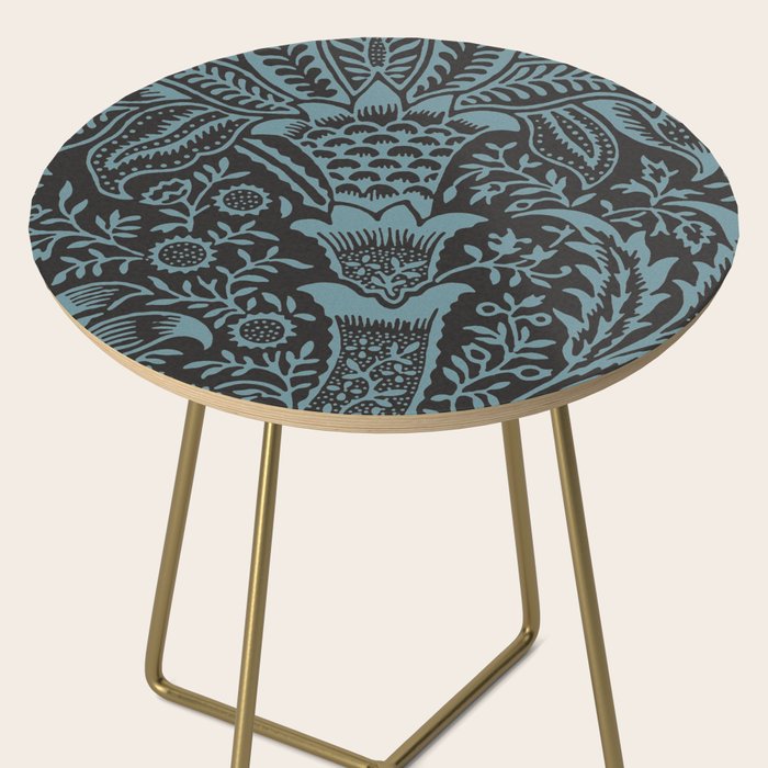 Tropical pattern black Side Table Gallery Image 2