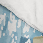 Black cat on the steps Poster, Greece Santorini summer travel pet painting Comforter Gallery Image 4