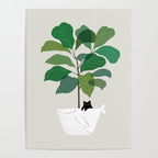 Cat and Plant 73: I got a Whale! Poster Gallery Image 4