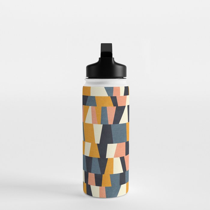 chequers irregular shapes Water Bottle Gallery Image 3