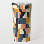chequers irregular shapes Travel Mug Gallery Image 3