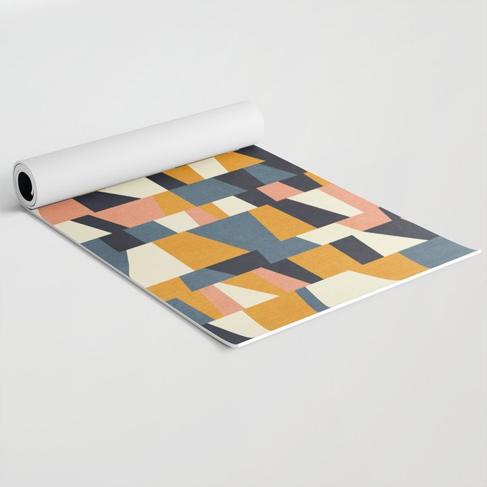 chequers irregular shapes Yoga Mat Gallery Image 2