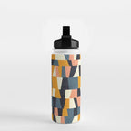 chequers irregular shapes Water Bottle Gallery Image 2