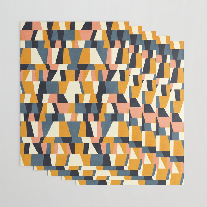 chequers irregular shapes Wrapping Paper Gallery Image 3