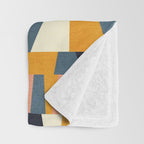 chequers irregular shapes Throw Blanket Gallery Image 3