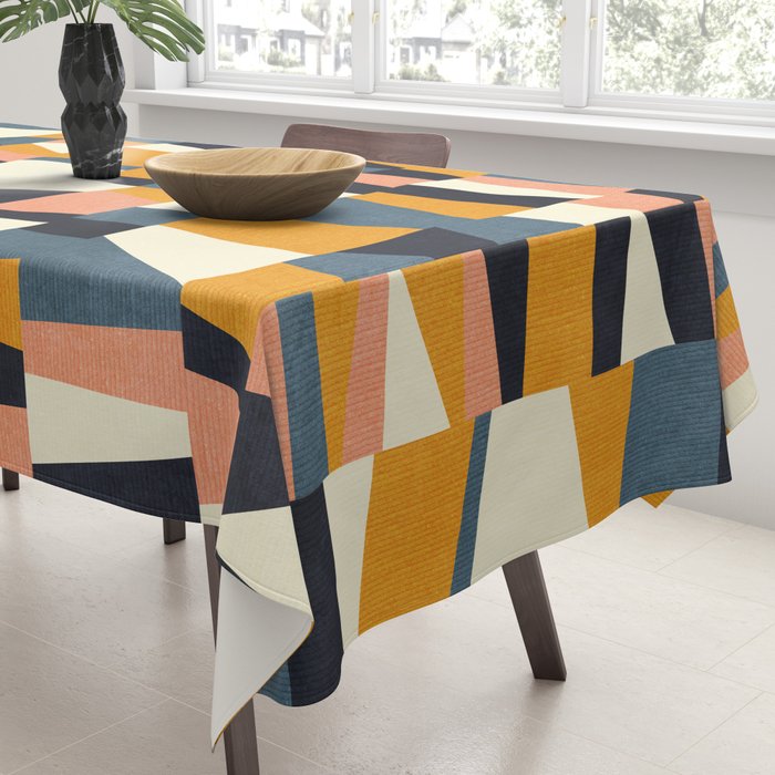 chequers irregular shapes Tablecloth Gallery Image 3