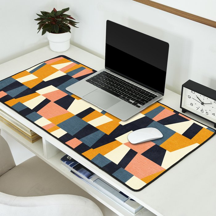 chequers irregular shapes Desk Mat Gallery Image 2