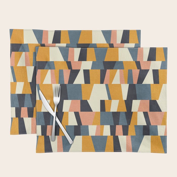chequers irregular shapes Placemat Gallery Image 1