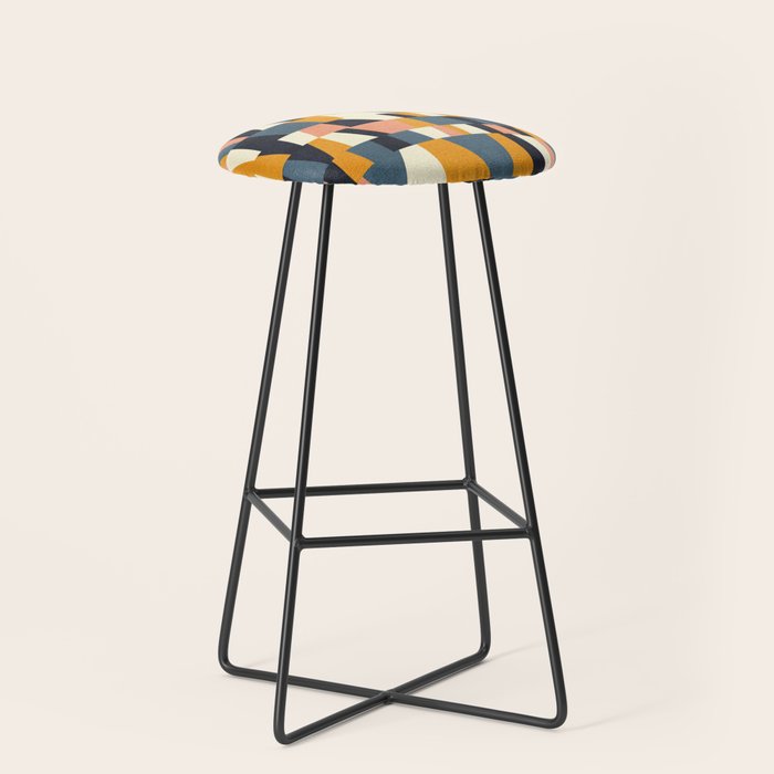 chequers irregular shapes Stool Gallery Image 1