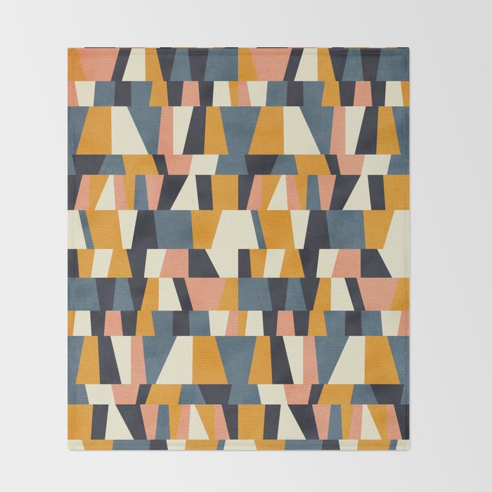 chequers irregular shapes Throw Blanket Gallery Image 2