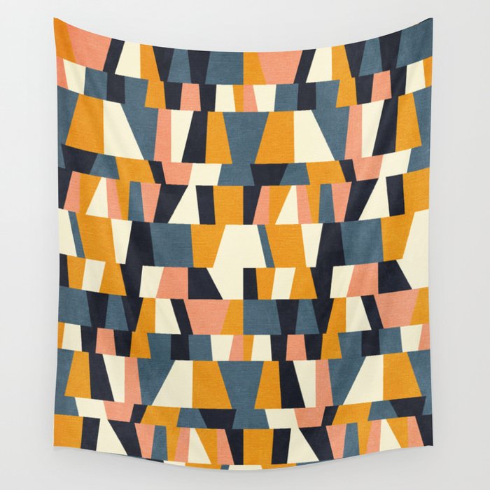 chequers irregular shapes Wall Tapestry Gallery Image 4