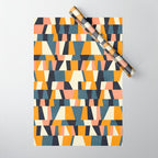 chequers irregular shapes Wrapping Paper Gallery Image 1
