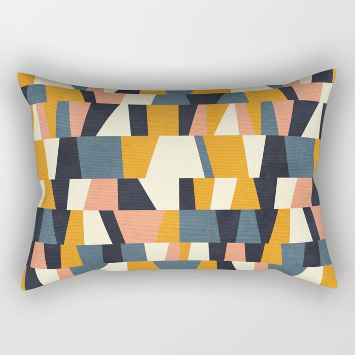 chequers irregular shapes Rectangular Pillow Gallery Image 1
