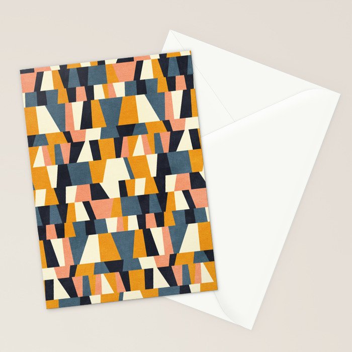 chequers irregular shapes Stationery Card Gallery Image 2