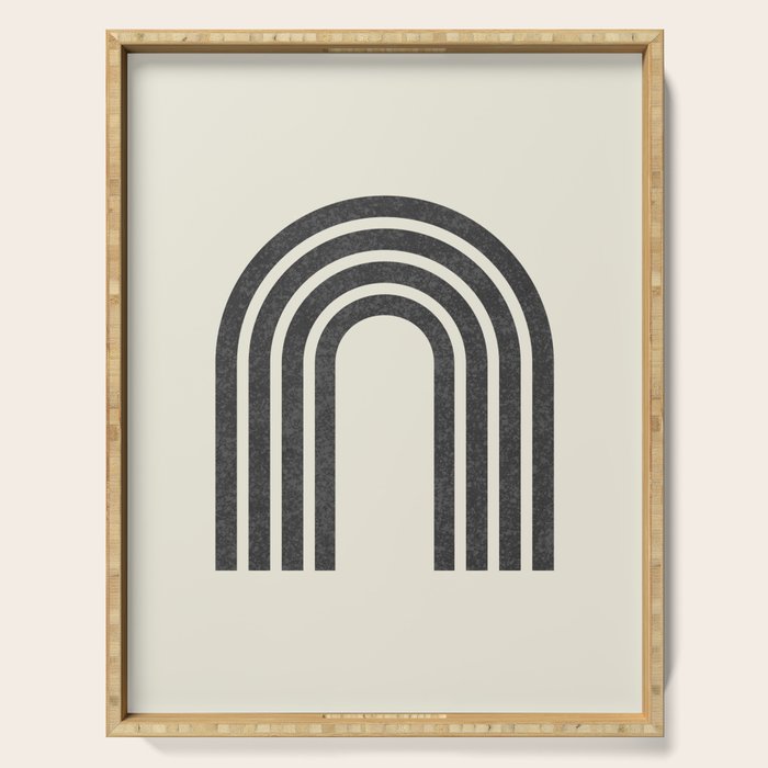 Woodblock arch Serving Tray Gallery Image 1