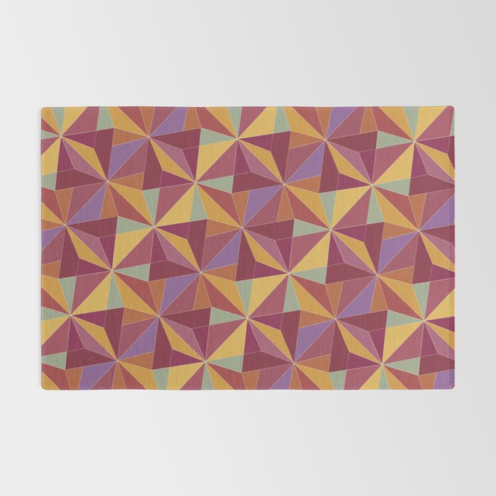 Kaleidoscope Tile Pattern X Vibrant Tropical Rug Gallery Image 2