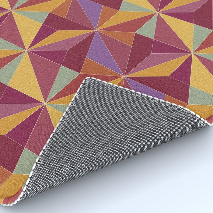 Kaleidoscope Tile Pattern X Vibrant Tropical Rug Gallery Image 4