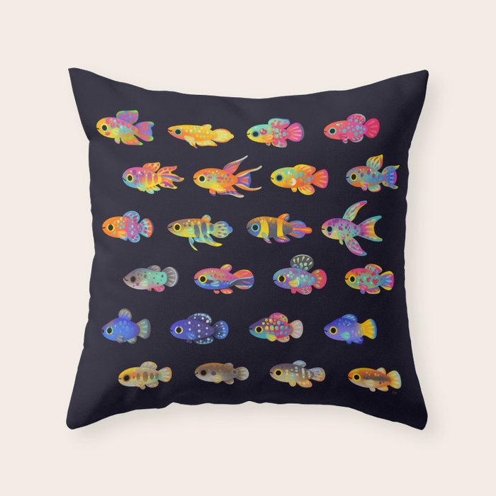 Killifish! Throw Pillow Gallery Image 6