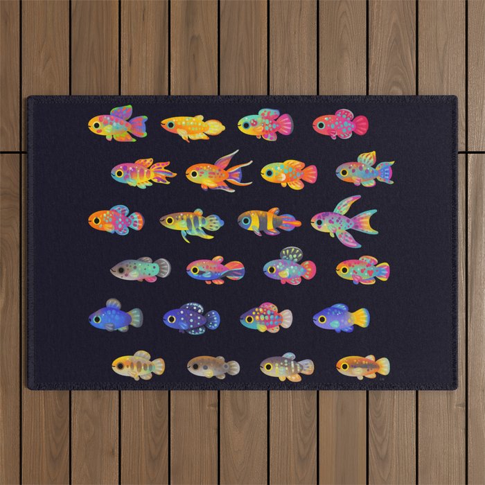 Killifish! Outdoor Rug Gallery Image 1