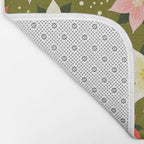 Poinsettia Pattern Bath Mat Gallery Image 2