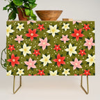 Poinsettia Pattern Credenza Gallery Image 1