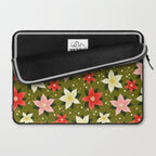 Poinsettia Pattern Laptop Sleeve Gallery Image 2