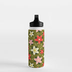 Poinsettia Pattern Water Bottle Gallery Image 3