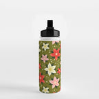 Poinsettia Pattern Water Bottle Gallery Image 2