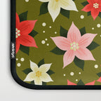 Poinsettia Pattern Laptop Sleeve Gallery Image 3