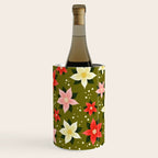 Poinsettia Pattern Wine Chiller Gallery Image 1