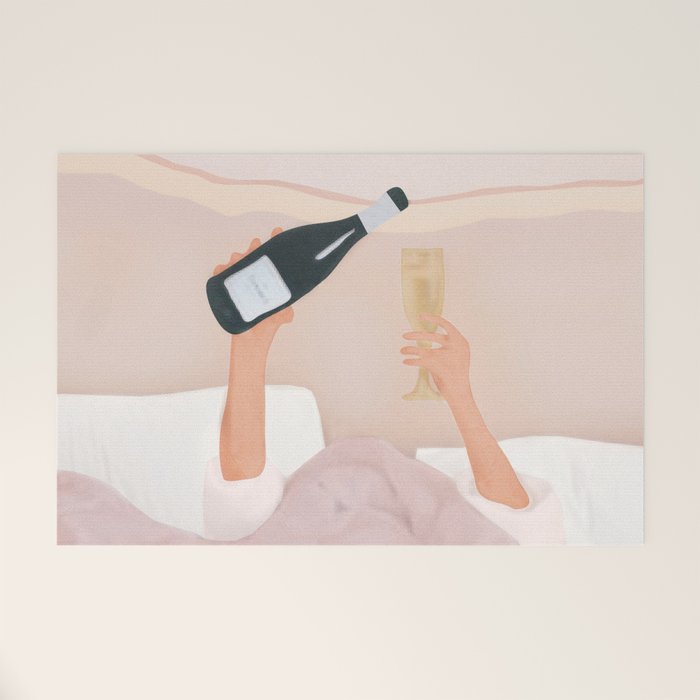 Morning Wine Welcome Mat Gallery Image 1