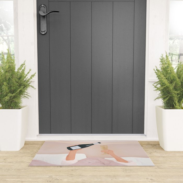 Morning Wine Welcome Mat Gallery Image 3