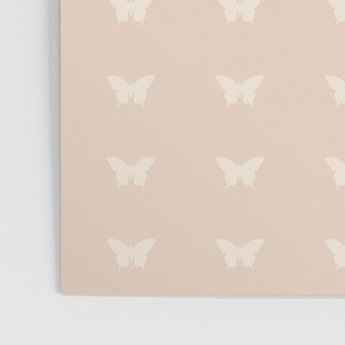 Butterfly Pattern - Neutral Pink Poster Gallery Image 3