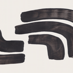 Turn Around Couple Mid Century Modern Minimalist Black Ink Painting Funky Tribal Coffee Mug Gallery Image 2