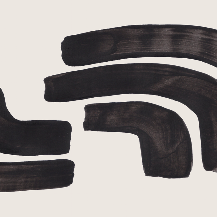 Turn Around Couple Mid Century Modern Minimalist Black Ink Painting Funky Tribal Coffee Mug Gallery Image 2