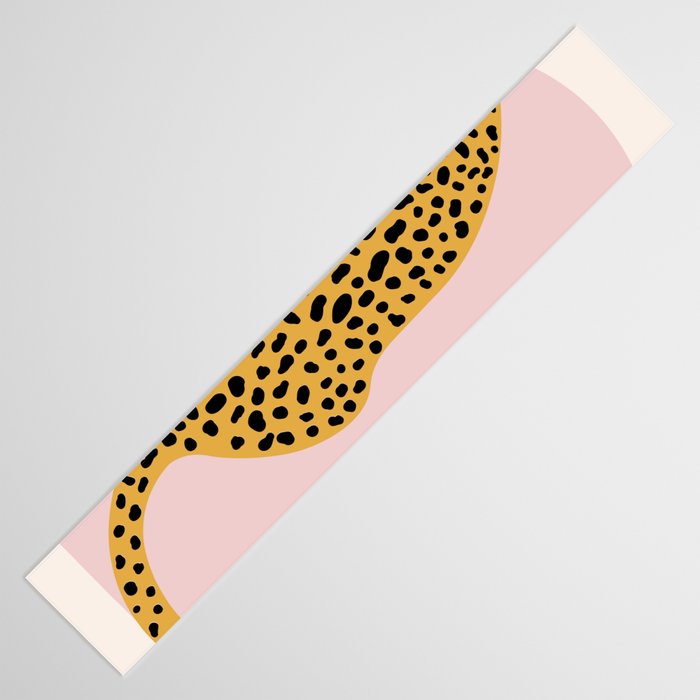 Boho Blush Pink Vintage Arch Oversized Leopard Table Runner Gallery Image 3