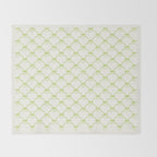 Bows & Ribbons Pattern V Green Throw Blanket Gallery Image 2