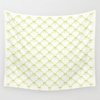 Bows & Ribbons Pattern V Green Wall Tapestry Gallery Image 4